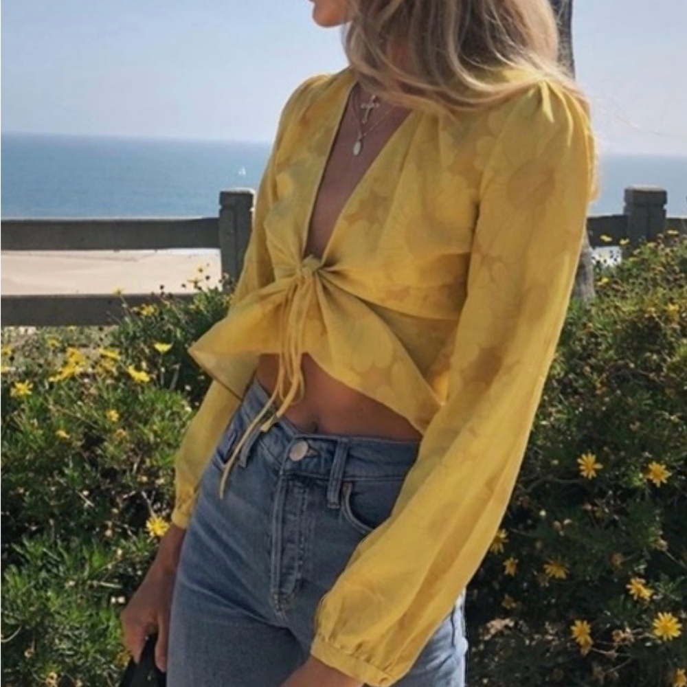 NWT Réalisation Par Sunflower Stevie Top